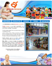 Diseño Web IDG GRUP WEB para LA TIENDA DE MAMA