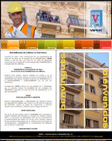 Diseño Web IDG GRUP WEB x VIPER CONSTRUCCIONS I REHABILITACIO EDIFICIS BARCELONA - IDG GRUP WEB ::: Diseño Web - Diseño Paginas Web - Diseño Web Profesional - Diseño Imagen Corporativa (Logos, Tarjetas, Dipticos, Tripticos, Catalogos,...). Imprenta. Rubi. Cornella. Castelldefels. L'Hospitalet. BARCELONA. TARRAGONA. GIRONA. LLEIDA.