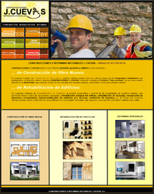 Diseño Web IDG GRUP WEB para CONSTRUCCIONES J.CUEVAS - REFORMAS INTEGRALES BAÑOS Y COCINAS EN L'HOSPITALET